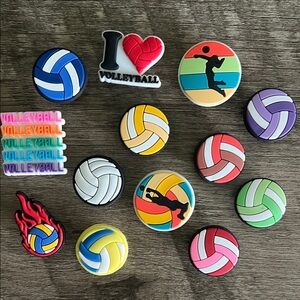 JIBBITZ. New VOLLEYBALL. Set of 13. Crocs & similar.